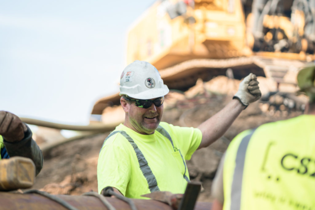 Midwest employees on CSX Railroad project