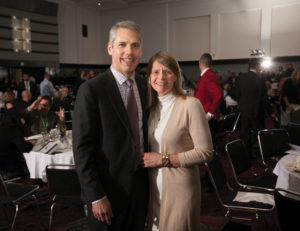 Past NASTT Chair Derek Potvin of Robinson Consultants with his wife Shelley at the Gala Dinner.